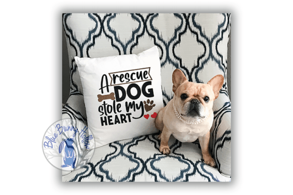 A Rescue Dog Stole My Heart: A Sweet Embroidery Design