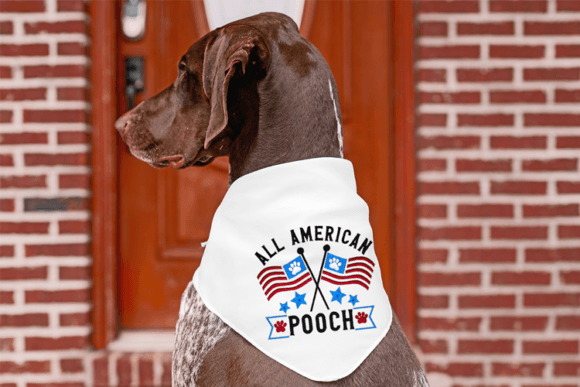 All American Pooch: A Patriotic Embroidery Design