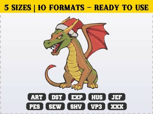 Festive Fantasy: Christmas Dragon Design