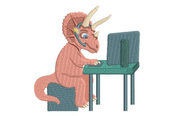 Gamer Triceratops: A Playful Addition to Your Shop