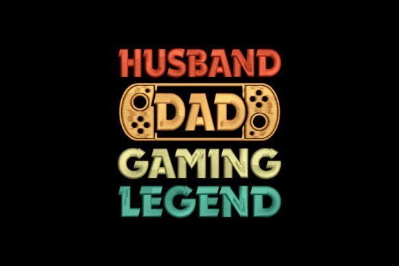 Husband Dad Gaming Legend Embroidery