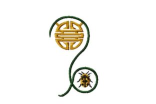 Moon Insect Display: A Charming Embroidery Design