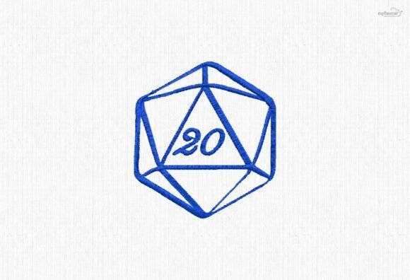 Review: D20 Natural 20 Embroidery Design