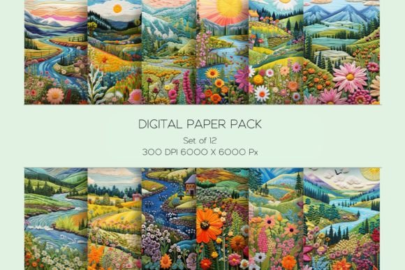 Review: Embroidery Summer Wildflower Paper Set