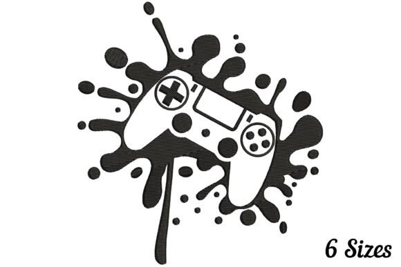 Video Game Controller: A Playful Embroidery Design