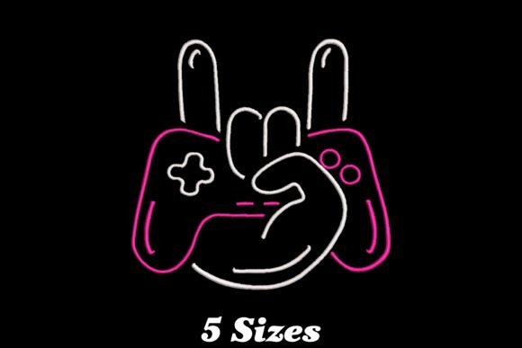Video Game Controller: A Whimsical Embroidery Design